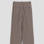 Theory Women Traceable Wool Wide Straight Trouser - Charcoal Melange