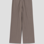 Theory Women Traceable Wool Wide Straight Trouser - Charcoal Melange