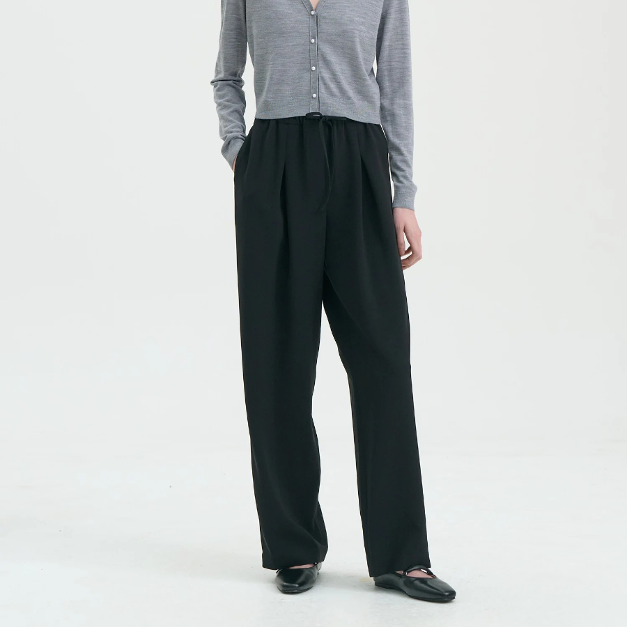 Theory Women Admiral Crepe Pleated Casual Pants - Black