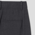 Theory Women Traceable Wool High Waist Pants - Charcoal Melange