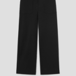 Theory Women Neoteric Twill Utility Wide Pant - Black