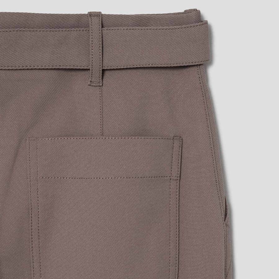 Theory Women Neoteric Twill Utility Wide Pant - Walnut