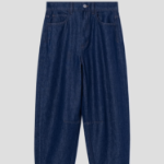 Theory Women Relaxed Denim Drop Curved Pants - Indigo