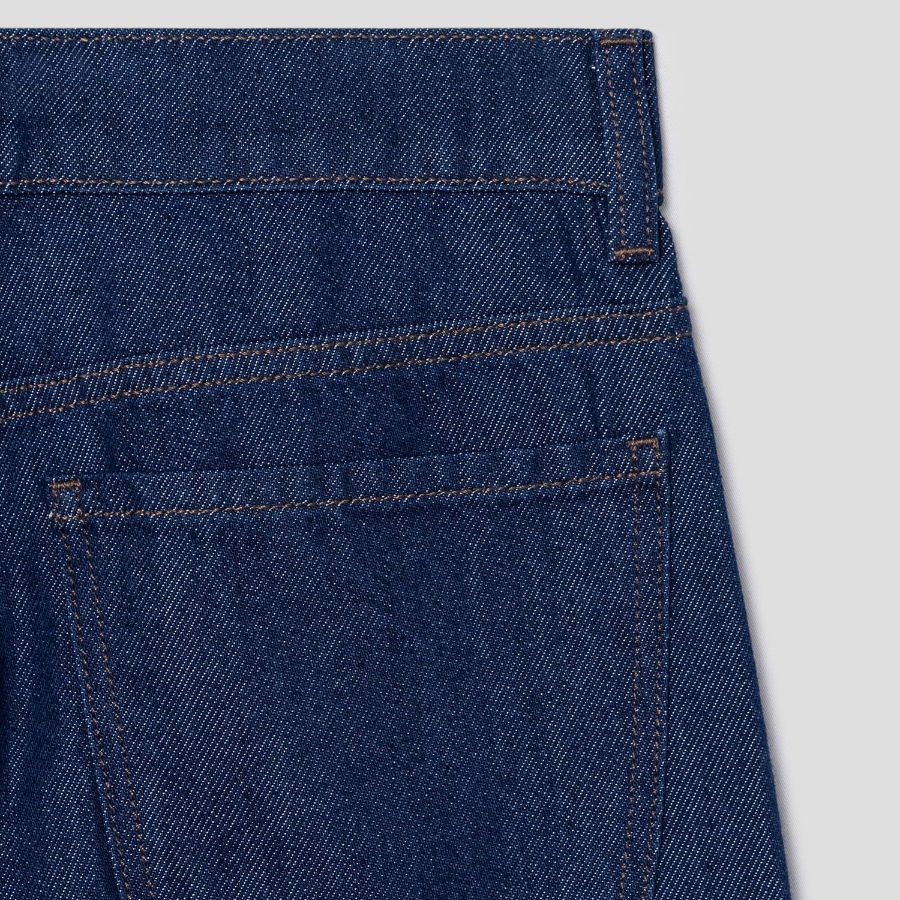 Theory Women Relaxed Denim Drop Curved Pants - Indigo