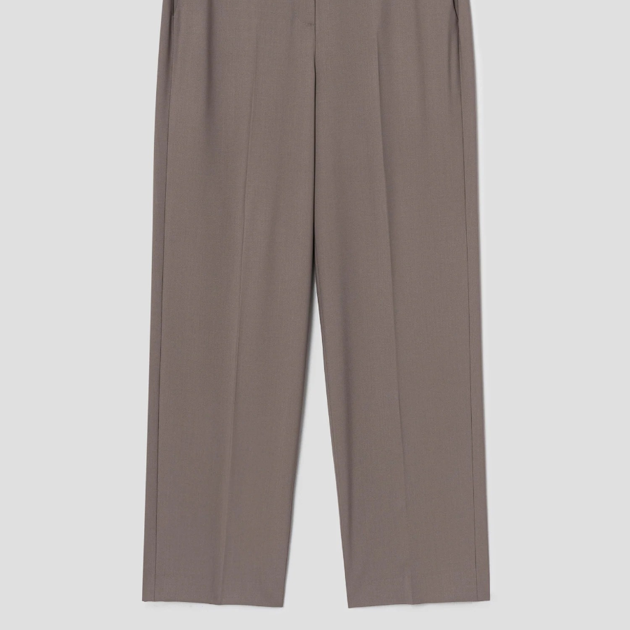 Theory Women Traceable Wool High Waist Pants - Walnut