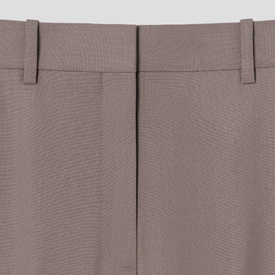Theory Women Traceable Wool High Waist Pants - Walnut