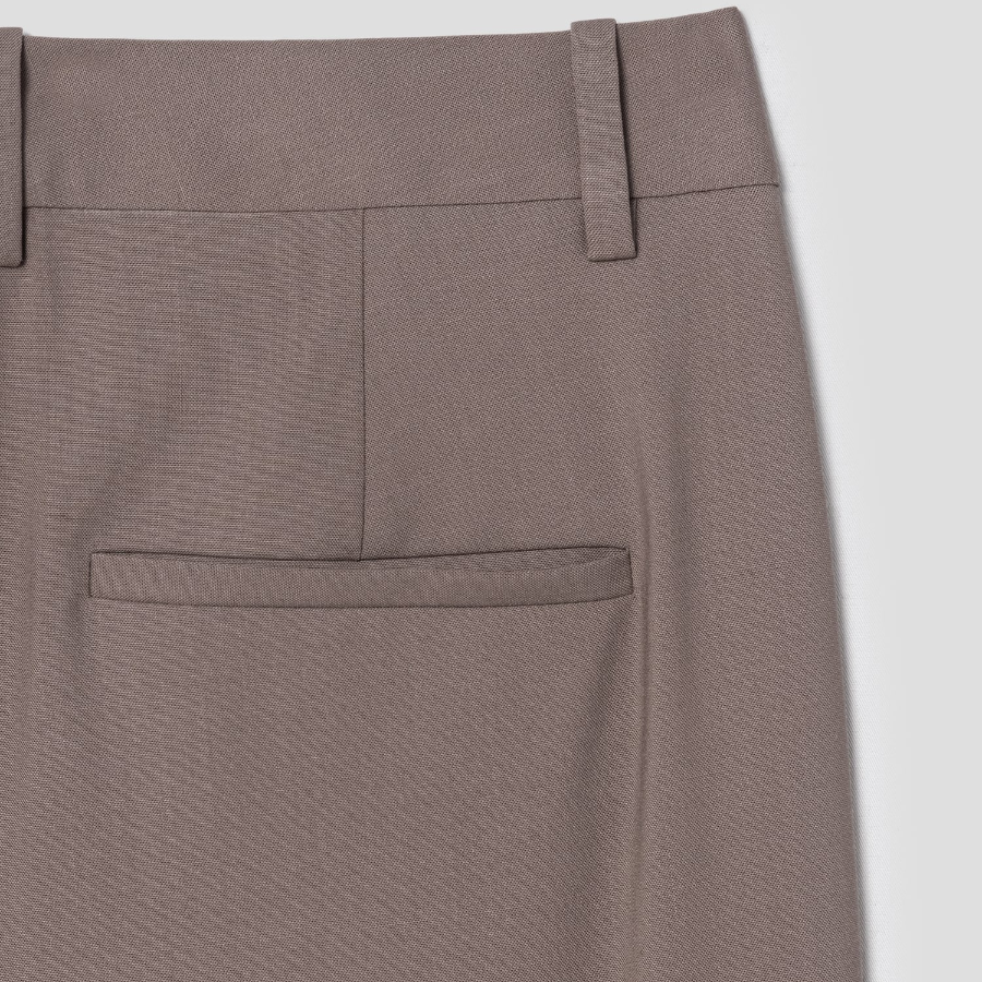 Theory Women Traceable Wool High Waist Pants - Walnut