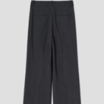 Theory Women Traceable Wool Wide Straight Trouser - Ash
