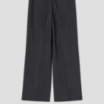 Theory Women Traceable Wool Wide Straight Trouser - Ash