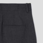 Theory Women Traceable Wool Wide Straight Trouser - Ash