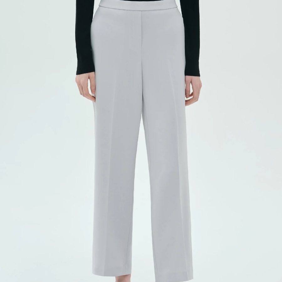 Theory Women Admiral Crepe Wide Pull On Pants - Platinum