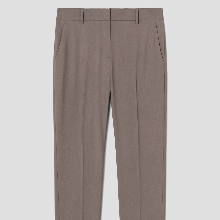 Theory Women Traceable Wool Treeca Slim Pants - Walnut
