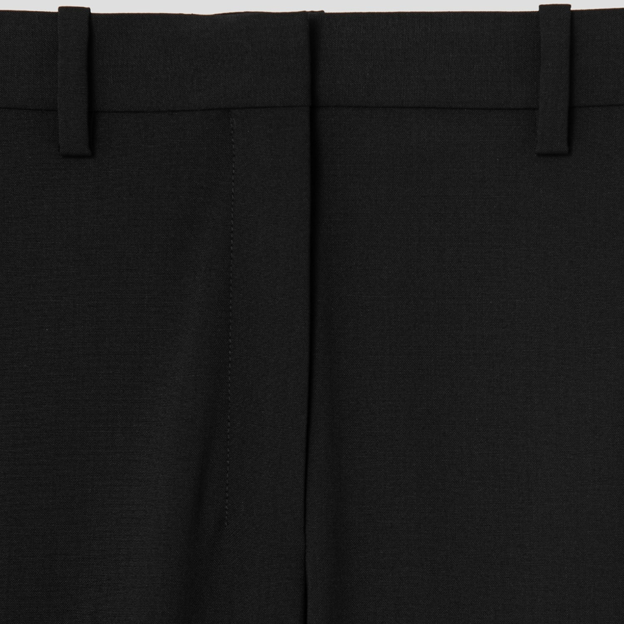 Theory Women Good Wool Slim Full Length Trouser - Black