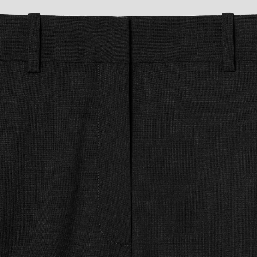Theory Women New Tailor 2 Wide Straight Trouser - Black