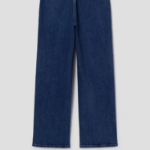 Theory Women New Stretch Wide Leg Denim Pants - Deep Blue