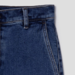 Theory Women New Stretch Wide Leg Denim Pants - Deep Blue