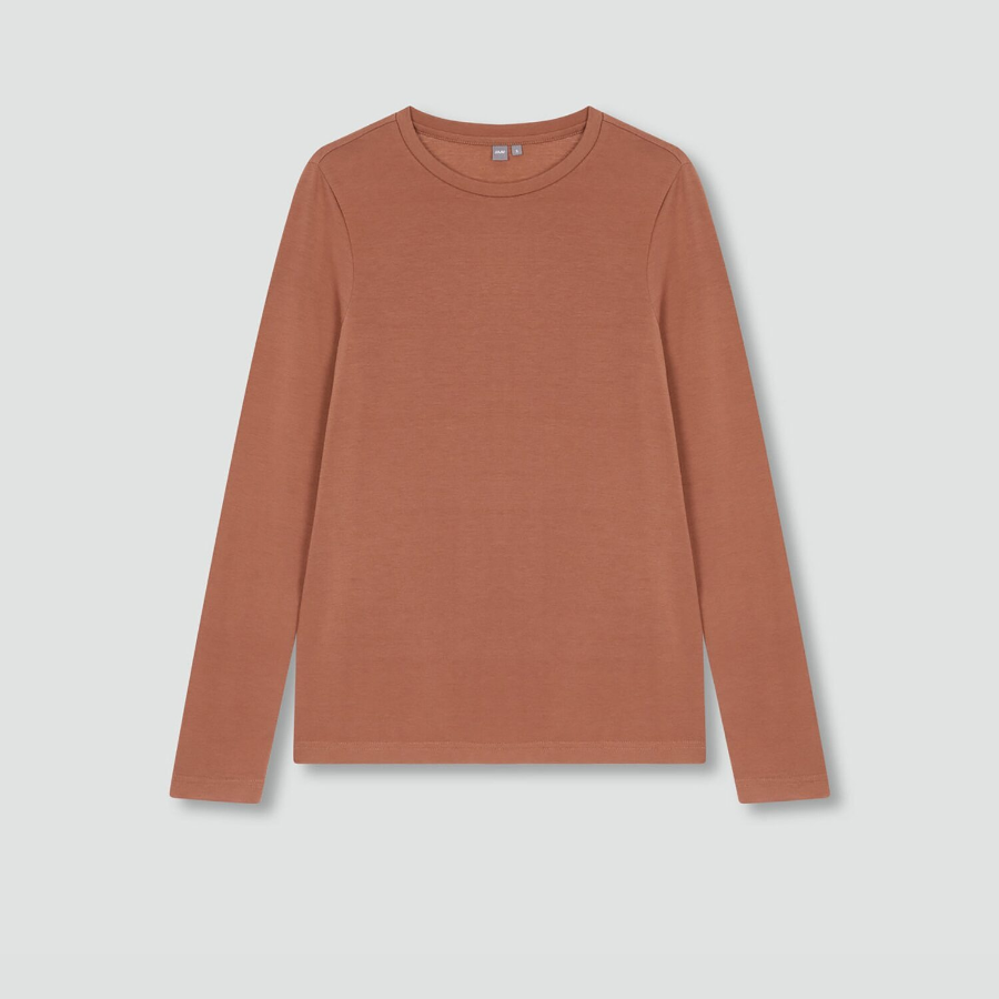 JAJU Soft Long Sleeve T-Shirt – Brick