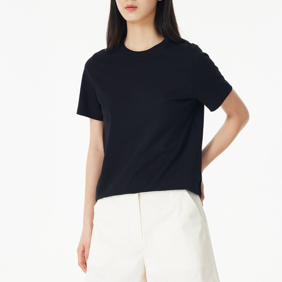 JAJU Smart Cotton Short Sleeve T-Shirt – Black