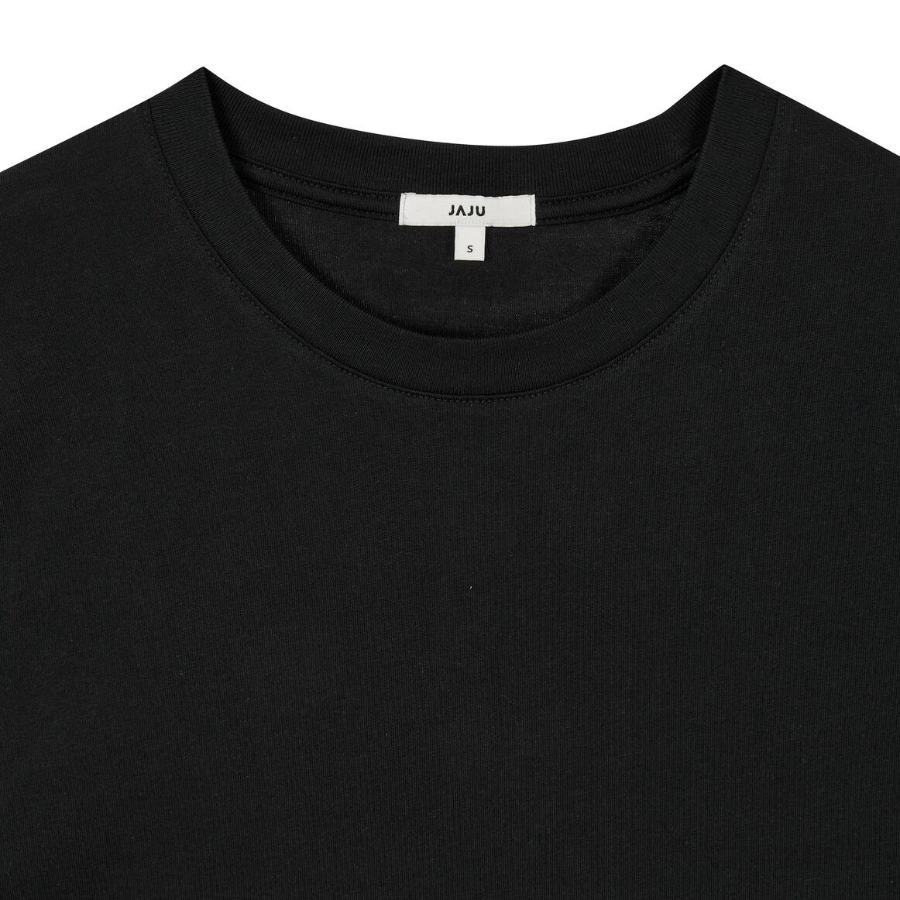 JAJU Smart Cotton Short Sleeve T-Shirt – Black
