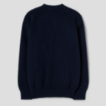 CDGCDGCDG Logo Patch Rib Stitch Cardigan – Navy