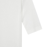 JAJU Pima Cotton Slim Fit 5bu T-Shirt – White