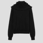 COMME des GARÇONS COMME des GARÇONS Wool Cardigan with Detachable Collar – Black