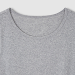 JAJU Pointelle Short Sleeve Lounge T-Shirt – Melange Grey