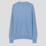 PLAY COMME des GARÇONS (Unisex) Pastel Sleeves Small Heart V-Neck Wool Knit – Light Blue