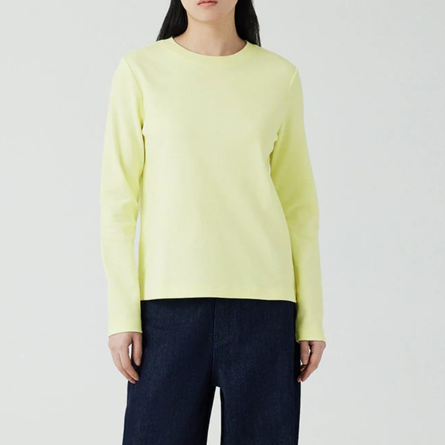 JAJU Heavy Cotton Long Sleeve T-Shirt – Yellow