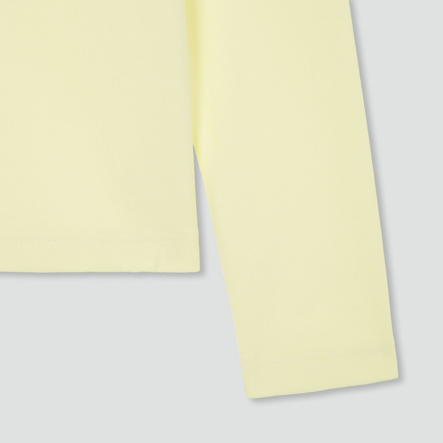 JAJU Heavy Cotton Long Sleeve T-Shirt – Yellow