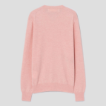 PLAY COMME des GARÇONS (Unisex) Pastel Sleeves Small Heart V-Neck Wool Knit – Light Pink