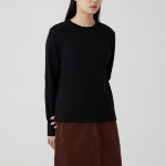 JAJU Heavy Cotton Long Sleeve T-Shirt – Black