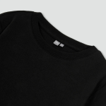 JAJU Heavy Cotton Long Sleeve T-Shirt – Black