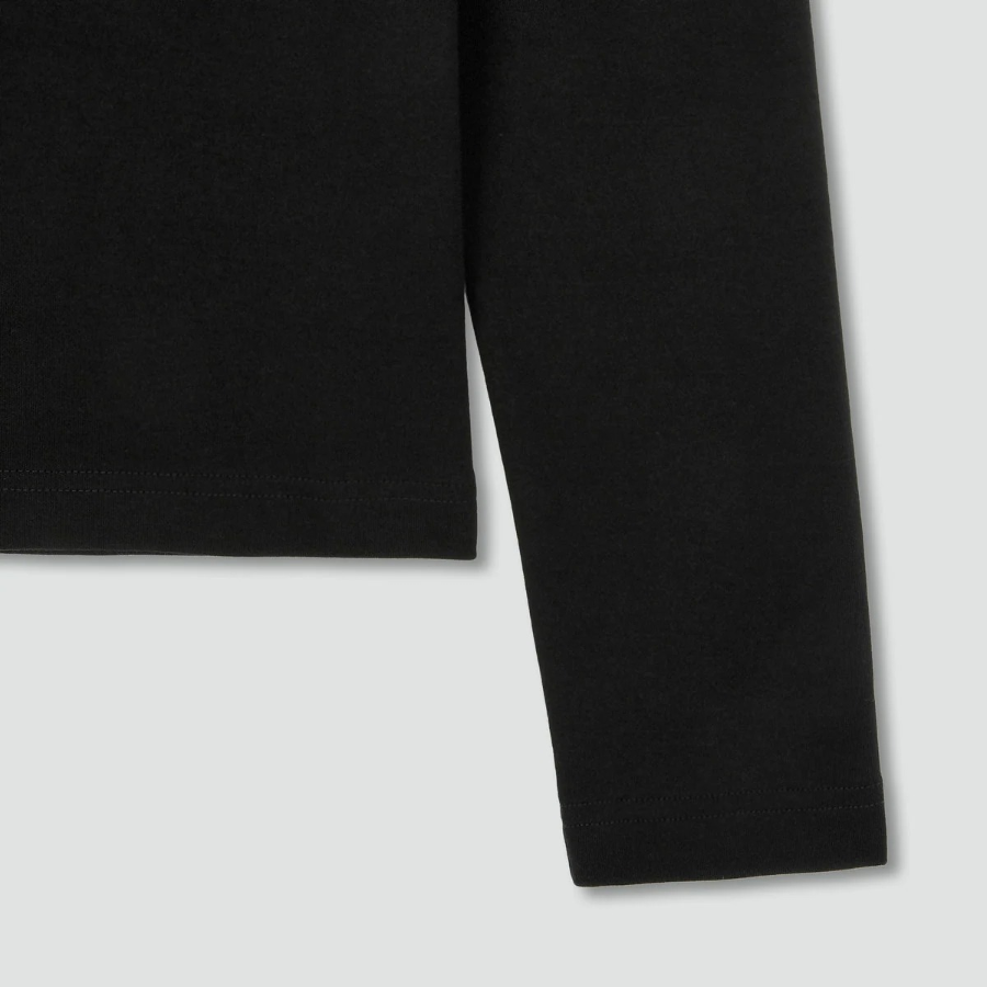 JAJU Heavy Cotton Long Sleeve T-Shirt – Black