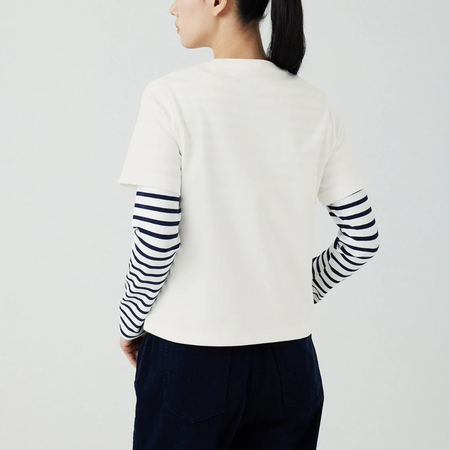 JAJU Heavy Cotton Short Sleeve T-Shirt – White