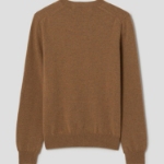 PLAY COMME DES GARÇONS (Women) Pastel Small Red Heart Wappen Sweater – Yellowish Brown