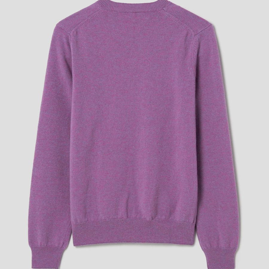 PLAY COMME DES GARÇONS (Women) Pastel Small Red Heart Wappen Sweater – Purple