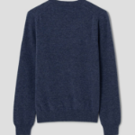 PLAY COMME DES GARÇONS (Women) Pastel Small Red Heart Wappen Sweater – Navy