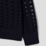 JUUN.J Net-Texture Cardigan – Black