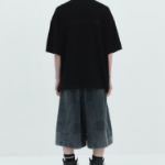 JUUN.J ARCHIVE Oversized Waffle Knit Short Sleeve – Black