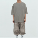 JUUN.J ARCHIVE Oversized Waffle Knit Short Sleeve – Beige