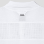 JUUN.J Mixed-Structure Sheer Terry Polo Knit – White