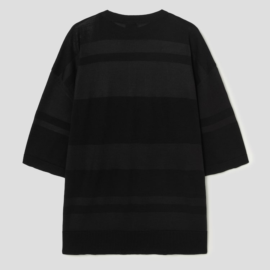 JUUN.J Numbered Stripe Knit Jumper – Black