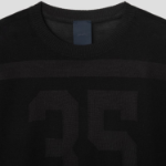 JUUN.J Numbered Stripe Knit Jumper – Black