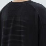 JUUN.J Dyed Cotton Half Sleeve Knit – Black