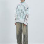 JUUN.J Net Texture Pullover – White