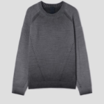 JUUN.J Cotton Dyed Pullover Sweater – Grey