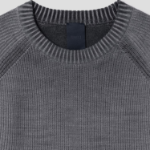 JUUN.J Cotton Dyed Pullover Sweater – Grey