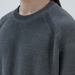 JUUN.J Cotton Dyed Pullover Sweater – Grey