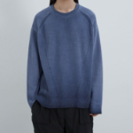 JUUN.J Cotton Dyed Pullover Sweater – Blue